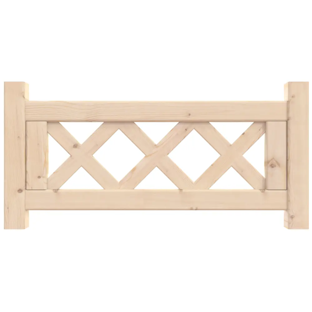 Фото Заборчик бордюрный Timber&Style 28x58 см сосна бежевый Фото Заборчик бордюрный Timber&Style 28x58 см сосна бежевый