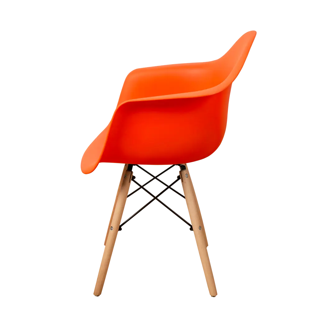 Фото 4 Кухонный стул Derstuhl 330 wood 43x82x60 см полипропилен цвет оранжевый
