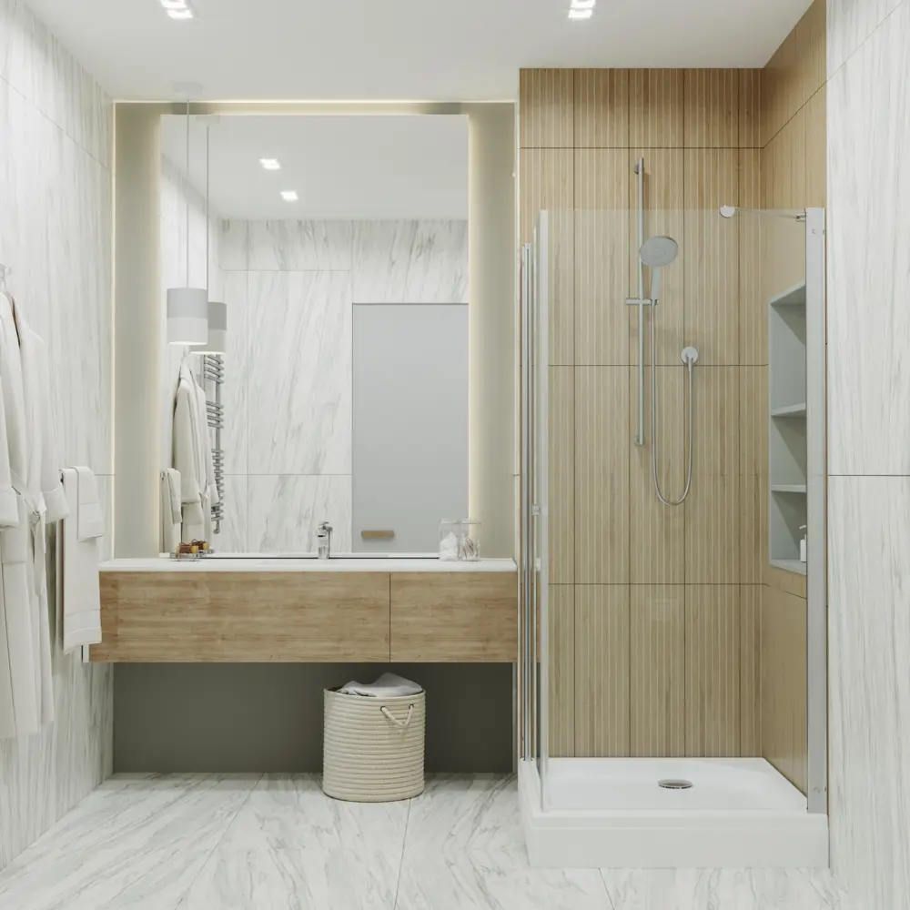 Фото 9 Душевой уголок Triton Форта-хром 449356 квадратный 90x90см серебристый блеск профиль эффект стекла прозрачный Фото 9 Душевой уголок Triton Форта-хром 449356 квадратный 90x90см серебристый блеск профиль эффект стекла прозрачный