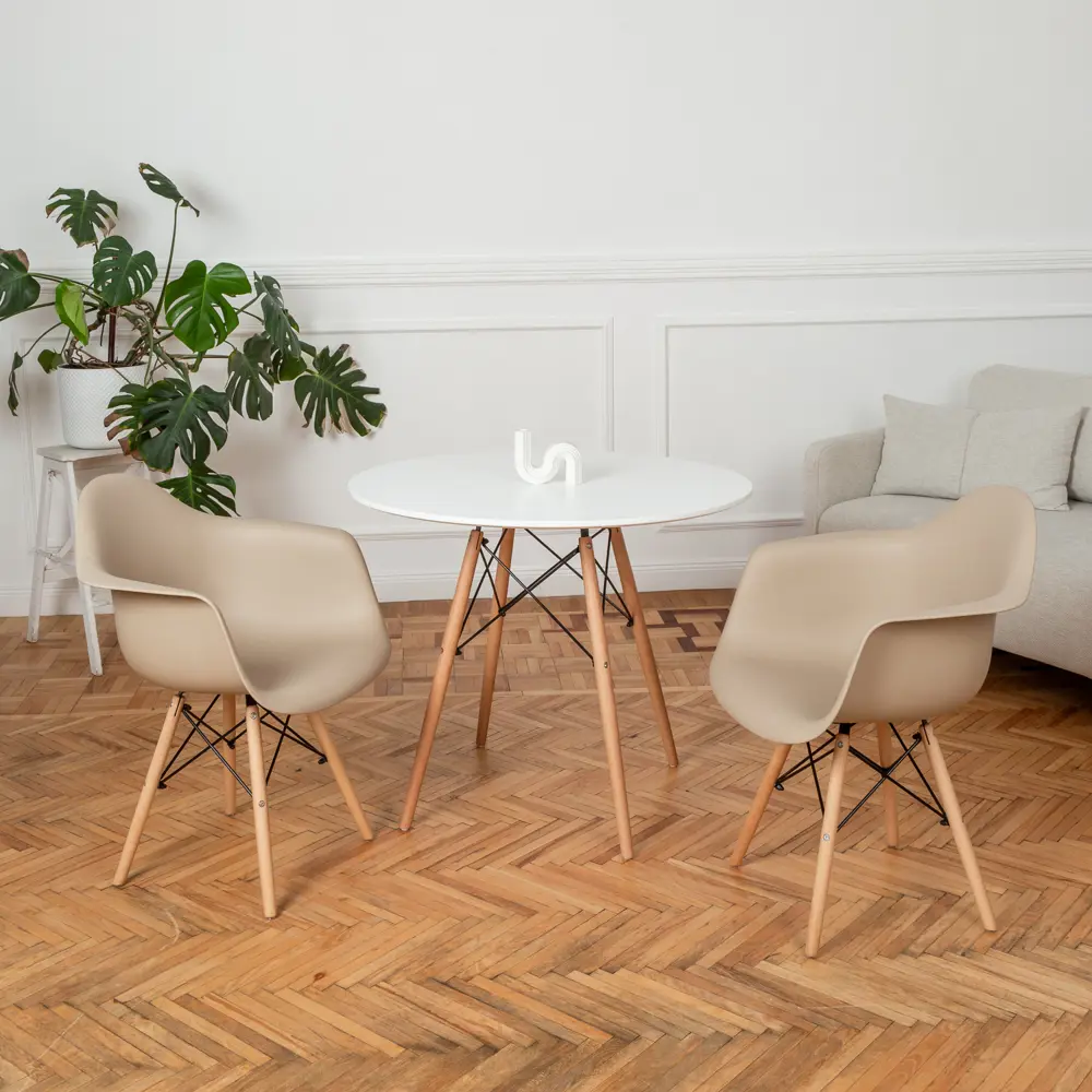 Фото Комплект кухонных стульев 2 шт Derstuhl 330 wood 43x82x60 см полипропилен цвет темно-бежевый Фото Комплект кухонных стульев 2 шт Derstuhl 330 wood 43x82x60 см полипропилен цвет темно-бежевый