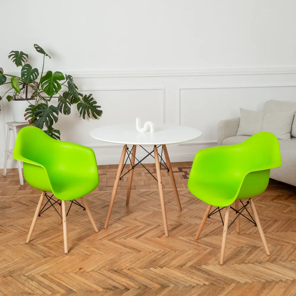Фото 2 Кухонный стул Derstuhl 330 wood 43x82x60 см полипропилен цвет салатовый Фото 2 Кухонный стул Derstuhl 330 wood 43x82x60 см полипропилен цвет салатовый