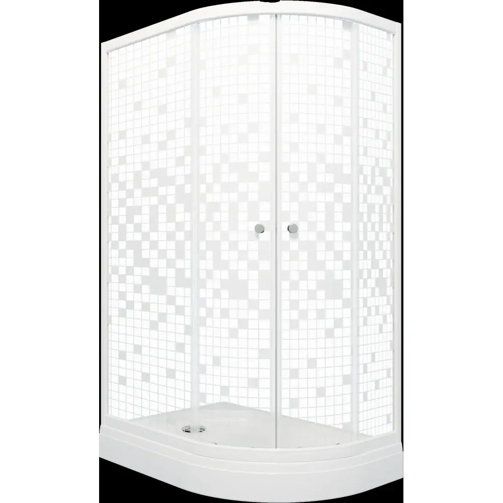 Фото 4 Душевой уголок Triton Коралл 568450 1/4 круга 120x80см белый профиль эффект стекла структурный Фото 4 Душевой уголок Triton Коралл 568450 1/4 круга 120x80см белый профиль эффект стекла структурный
