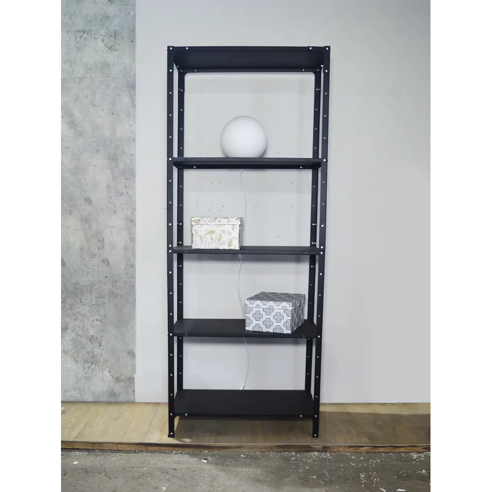 Фото 14 Стеллаж металлический Blacksteelone 50x200x30 см нагрузка до 100 кг металл цвет черный Фото 14 Стеллаж металлический Blacksteelone 50x200x30 см нагрузка до 100 кг металл цвет черный