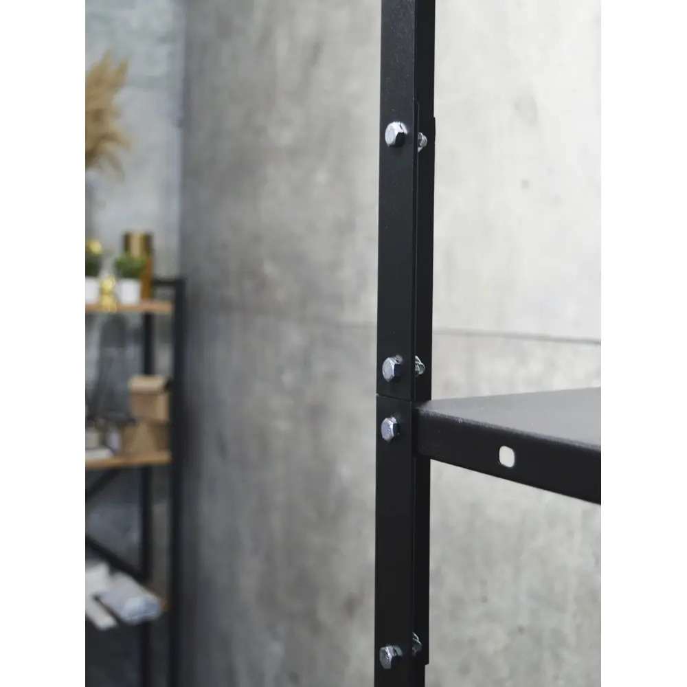 Фото 8 Стеллаж металлический Blacksteelone 6 полок 600x2000x30 см нагрузка до 100 кг металл цвет черный Фото 8 Стеллаж металлический Blacksteelone 6 полок 600x2000x30 см нагрузка до 100 кг металл цвет черный