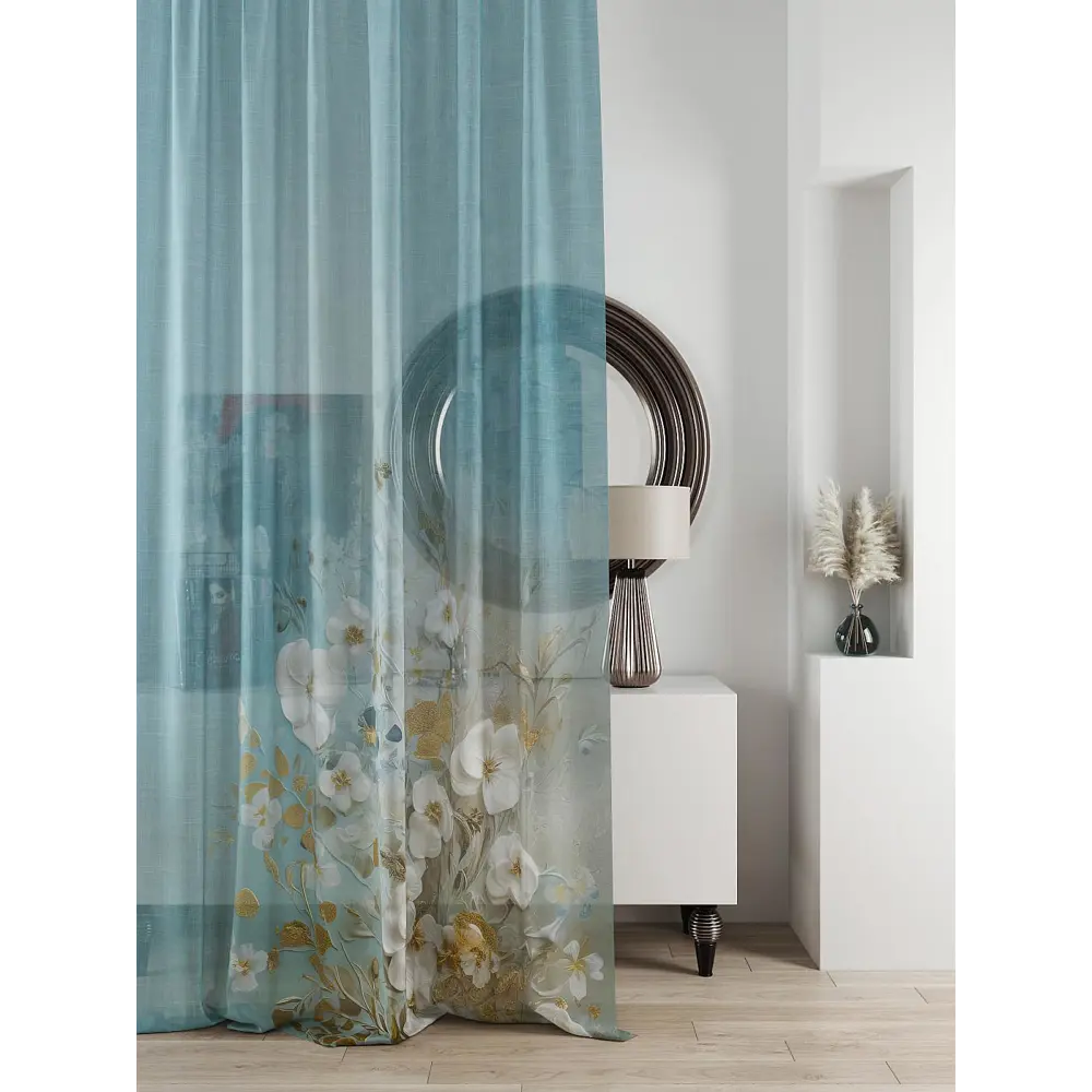 Фото 2 Тюль на ленте At Home Ливартис AT588174 150x250 см вуаль цвет коричневый Фото 2 Тюль на ленте At Home Ливартис AT588174 150x250 см вуаль цвет коричневый
