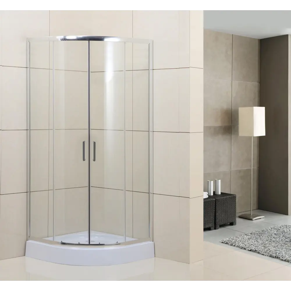 Фото 4 Душевой уголок Belbagno Uno 399146 1/4 круга 85х85см серебристый блеск профиль эффект стекла прозрачный Фото 4 Душевой уголок Belbagno Uno 399146 1/4 круга 85х85см серебристый блеск профиль эффект стекла прозрачный