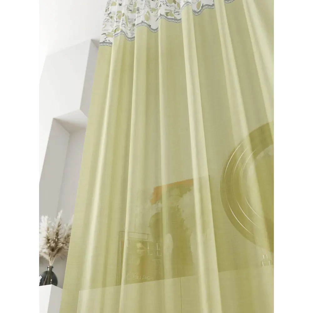 Фото 5 Тюль на ленте At Home Ливартис AT588138 150x250 см вуаль цвет зеленый Фото 5 Тюль на ленте At Home Ливартис AT588138 150x250 см вуаль цвет зеленый