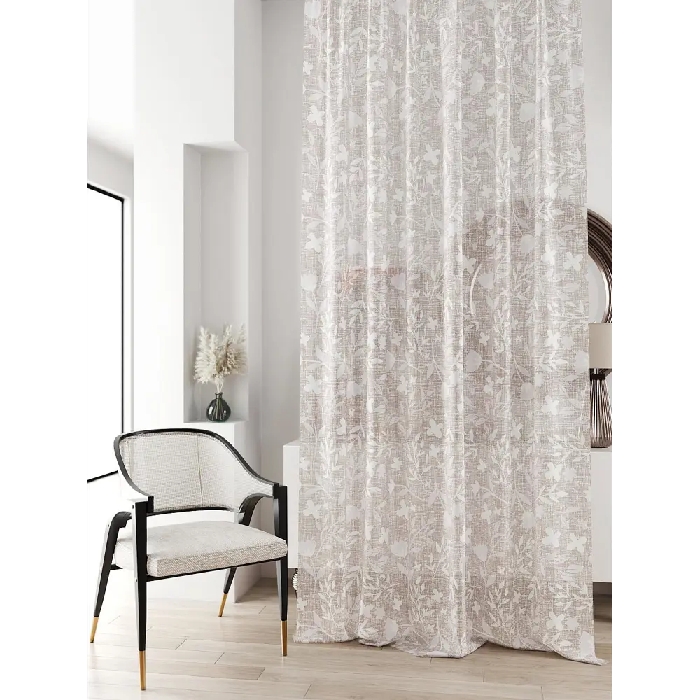 Фото 4 Тюль на ленте At Home Ливартис AT588144 150x250 см вуаль цвет белый Фото 4 Тюль на ленте At Home Ливартис AT588144 150x250 см вуаль цвет белый