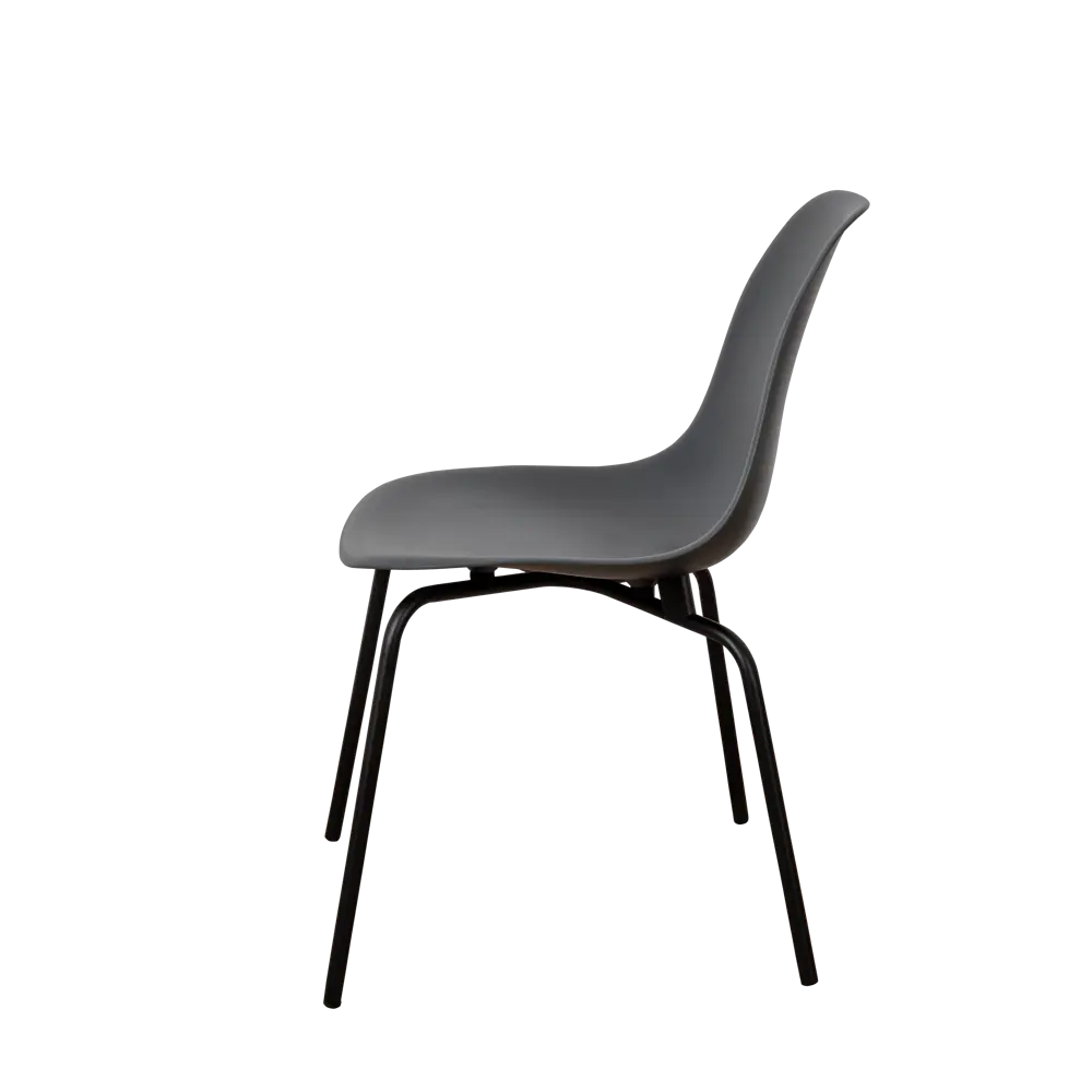 Фото 4 Стул кухонный Derstuhl Elegant black комплект 4 шт 45x82x46 см полипропилен цвет темно-серый Фото 4 Стул кухонный Derstuhl Elegant black комплект 4 шт 45x82x46 см полипропилен цвет темно-серый