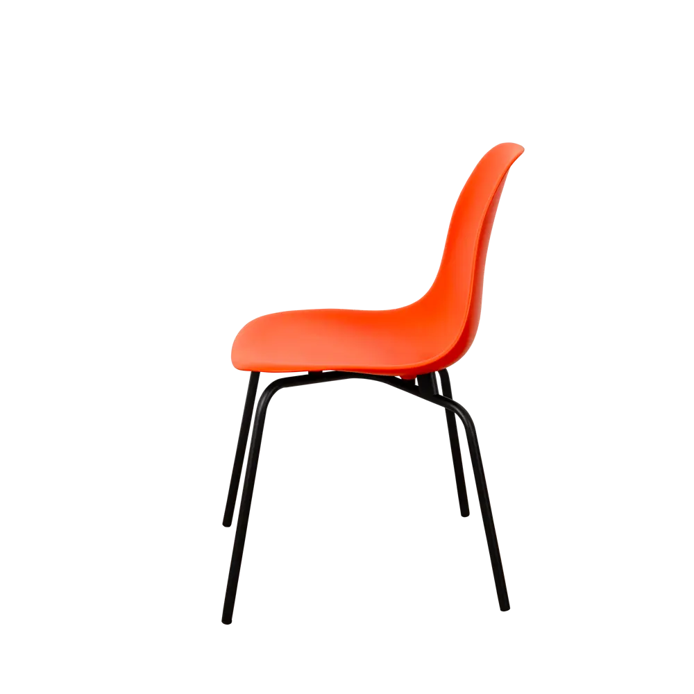 Фото 4 Стул кухонный Derstuhl Elegant black комплект 2 шт 45x82x46 см полипропилен цвет оранжевый Фото 4 Стул кухонный Derstuhl Elegant black комплект 2 шт 45x82x46 см полипропилен цвет оранжевый