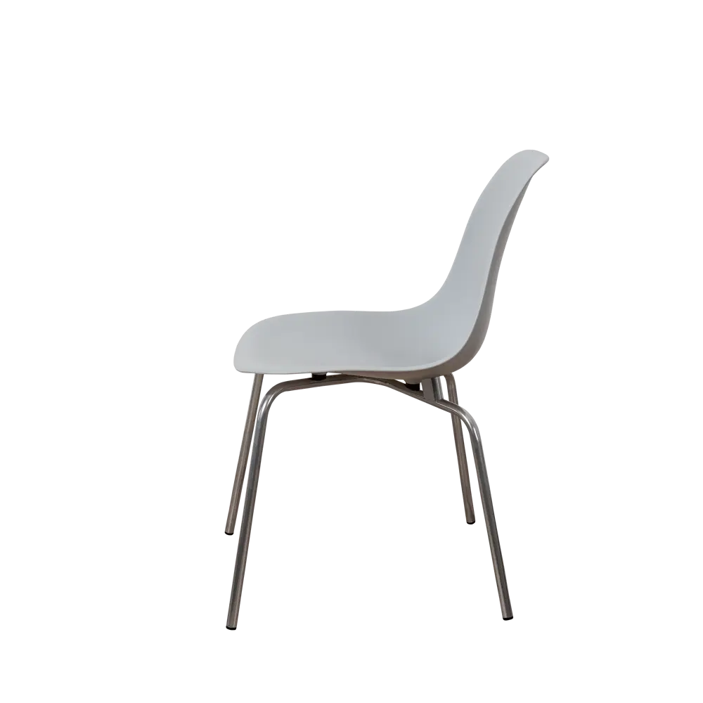 Фото 4 Стул кухонный Derstuhl Elegant chrom комплект 2 шт 45x82x46 см полипропилен цвет светло-серый Фото 4 Стул кухонный Derstuhl Elegant chrom комплект 2 шт 45x82x46 см полипропилен цвет светло-серый