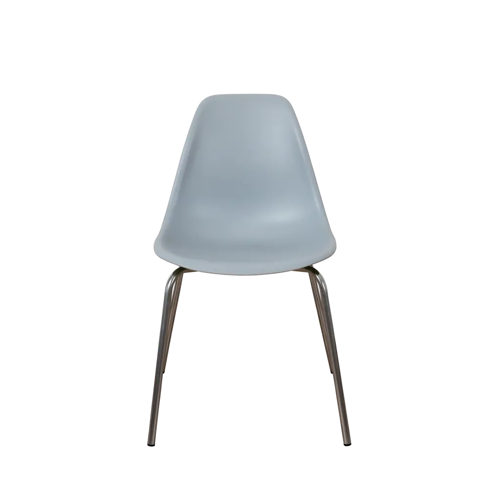 Фото 3 Стул кухонный Derstuhl Elegant chrom комплект 2 шт 45x82x46 см полипропилен цвет светло-серый Фото 3 Стул кухонный Derstuhl Elegant chrom комплект 2 шт 45x82x46 см полипропилен цвет светло-серый
