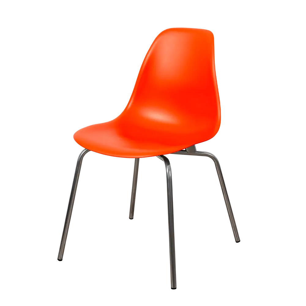 Фото Стул кухонный Derstuhl Elegant chrom комплект 4 шт 45x82x46 см полипропилен цвет оранжевый Фото Стул кухонный Derstuhl Elegant chrom комплект 4 шт 45x82x46 см полипропилен цвет оранжевый