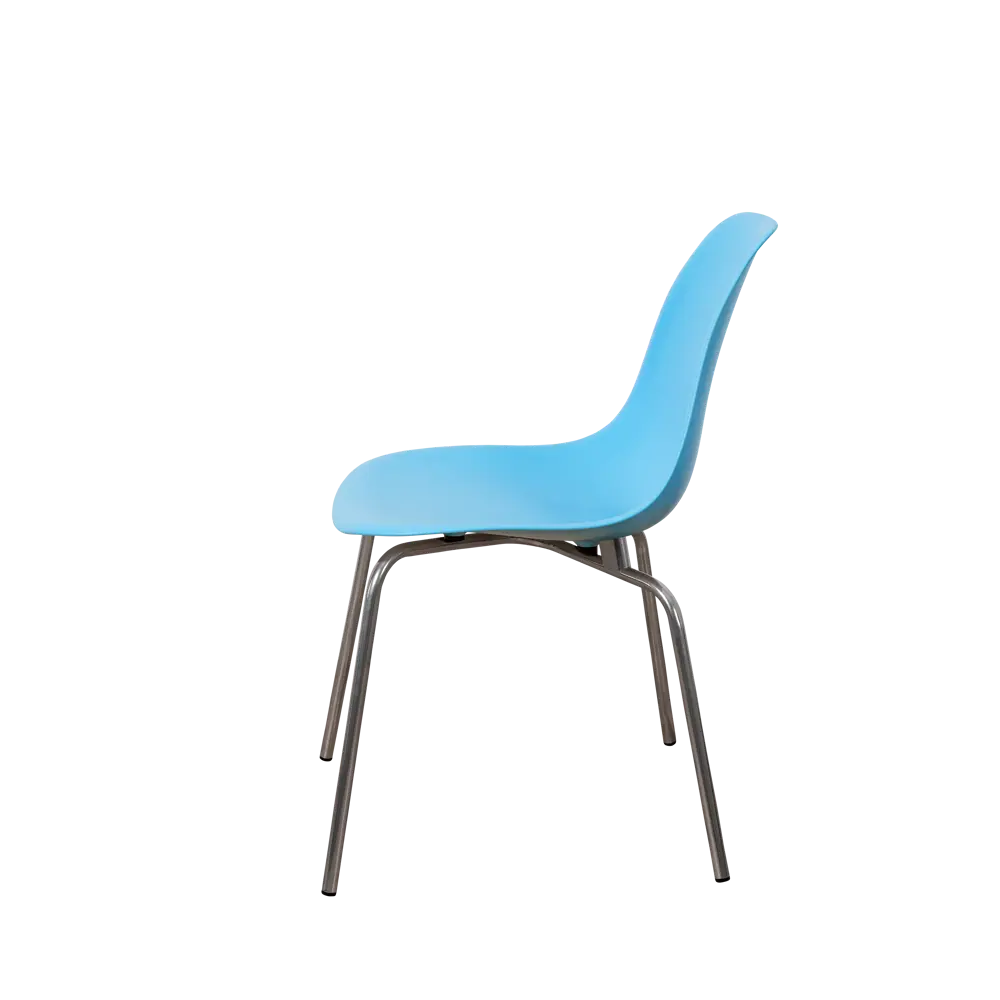 Фото 4 Стул кухонный Derstuhl Elegant chrom комплект 4 шт 45x82x46 см полипропилен цвет голубой Фото 4 Стул кухонный Derstuhl Elegant chrom комплект 4 шт 45x82x46 см полипропилен цвет голубой