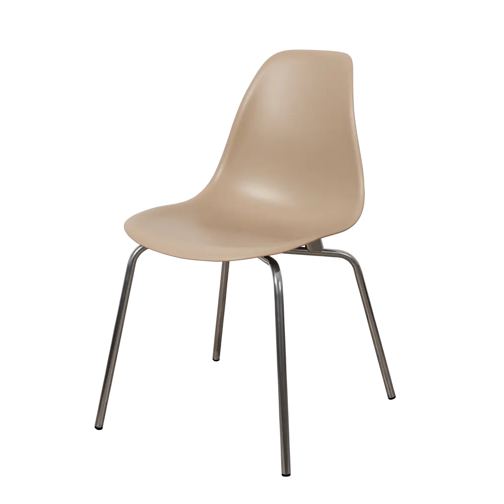 Фото Стул кухонный Derstuhl Elegant chrom комплект 2 шт 45x82x46 см полипропилен цвет темно-бежевый Фото Стул кухонный Derstuhl Elegant chrom комплект 2 шт 45x82x46 см полипропилен цвет темно-бежевый
