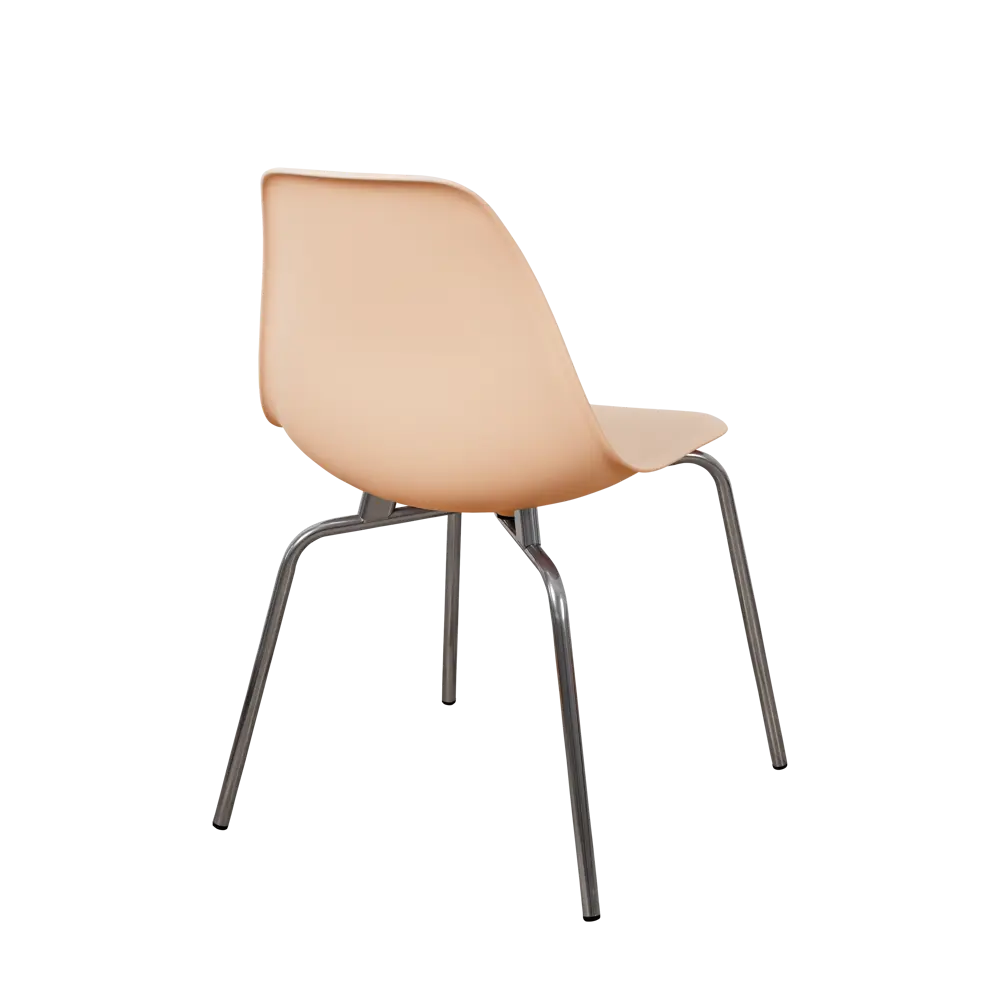 Фото 5 Стул кухонный Derstuhl Elegant chrom комплект 4 шт 45x82x46 см полипропилен цвет светло-бежевый Фото 5 Стул кухонный Derstuhl Elegant chrom комплект 4 шт 45x82x46 см полипропилен цвет светло-бежевый