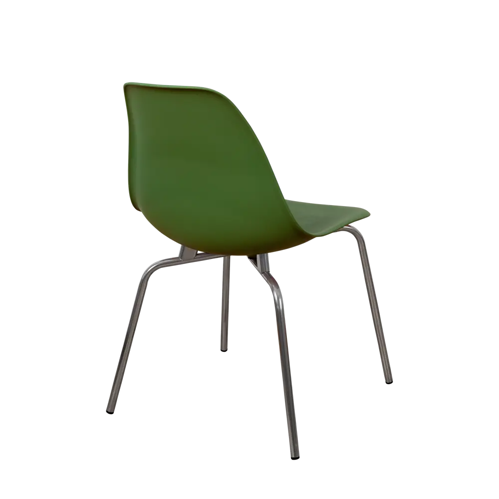 Фото 5 Стул кухонный Derstuhl Elegant chrom комплект 4 шт 45x82x46 см полипропилен цвет темно-зеленый Фото 5 Стул кухонный Derstuhl Elegant chrom комплект 4 шт 45x82x46 см полипропилен цвет темно-зеленый