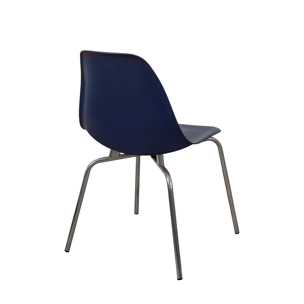 Фото 5 Стул кухонный Derstuhl Elegant chrom комплект 2 шт 45x82x46 см полипропилен цвет темно-синий Фото 5 Стул кухонный Derstuhl Elegant chrom комплект 2 шт 45x82x46 см полипропилен цвет темно-синий