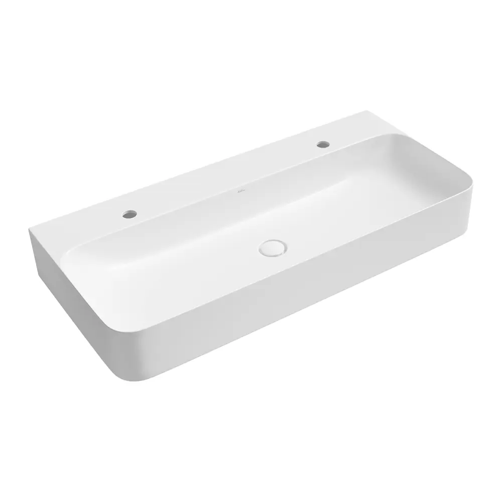 Фото 6 Раковина накладная Wellsee Clermont 20220494R 100см 6 в 1: д/к, сифон, смеситель, вентили, зеркало