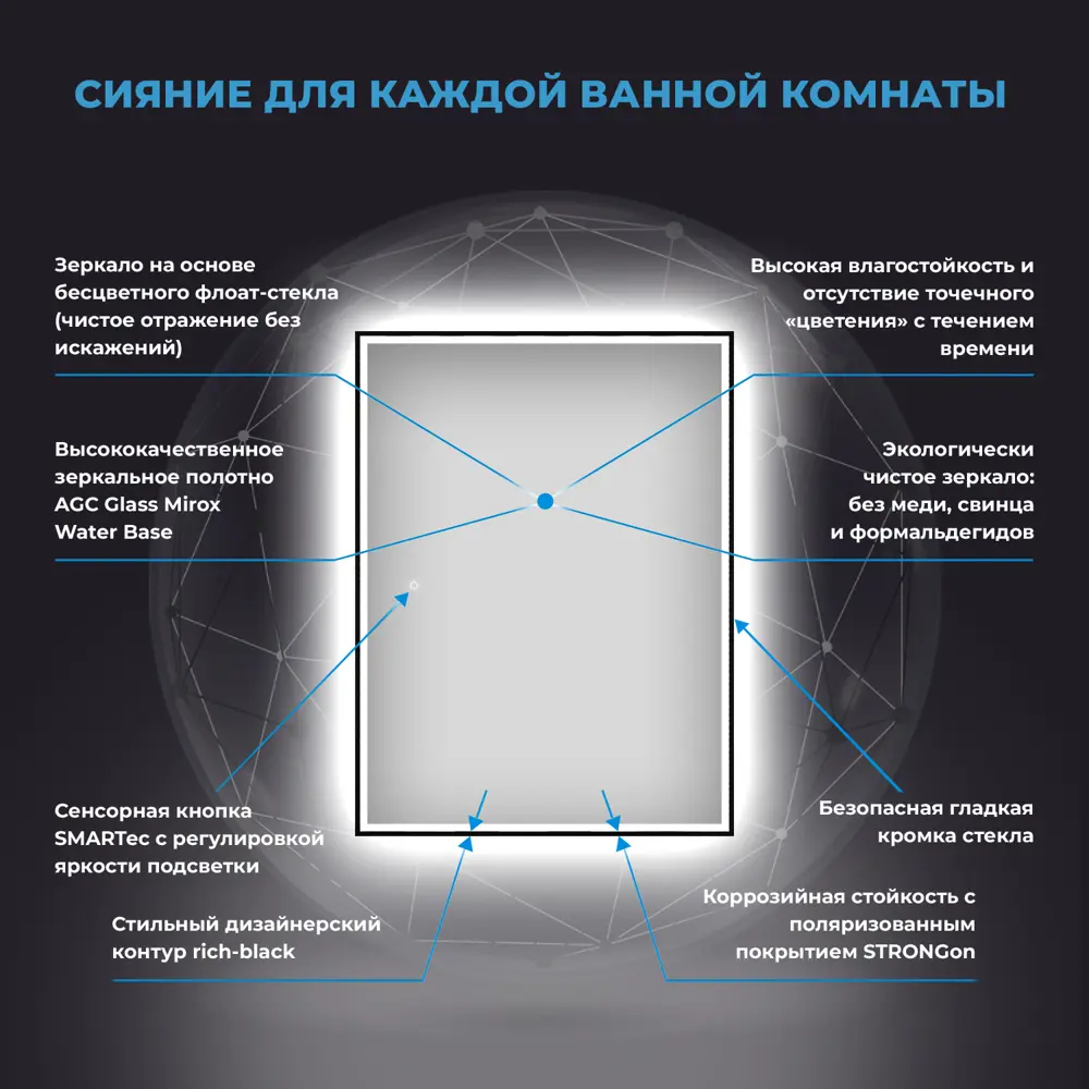 Фото 10 Раковина подвесная/накладная Wellsee Clermont 20220374R 80 см в комплекте