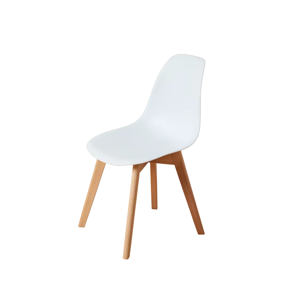 Фото Комплект кухонных стульев 2 шт Derstuhl Grand wood 45x81x45 см полипропилен цвет белый Фото Комплект кухонных стульев 2 шт Derstuhl Grand wood 45x81x45 см полипропилен цвет белый