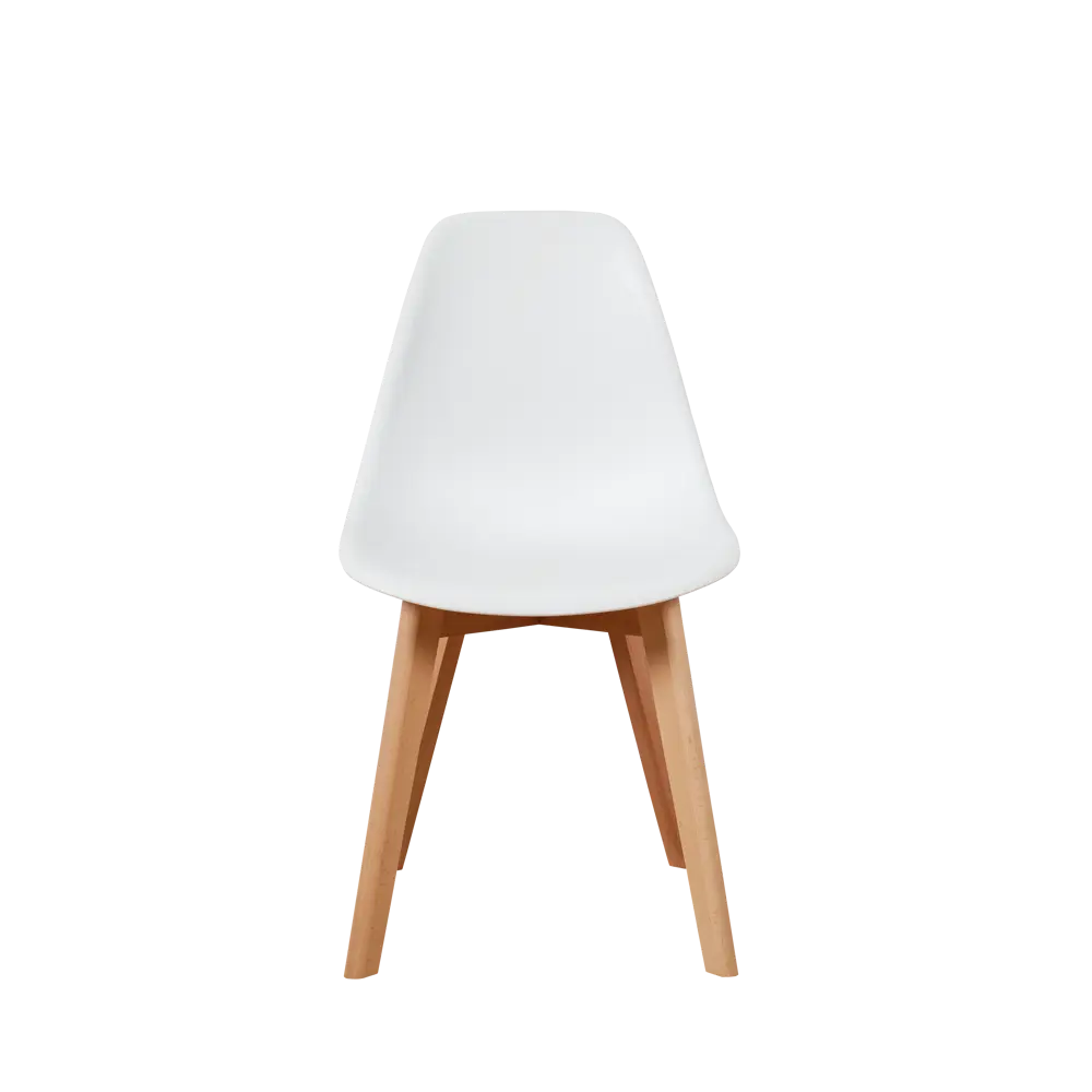 Фото 3 Комплект кухонных стульев 2 шт Derstuhl Grand wood 45x81x45 см полипропилен цвет белый Фото 3 Комплект кухонных стульев 2 шт Derstuhl Grand wood 45x81x45 см полипропилен цвет белый