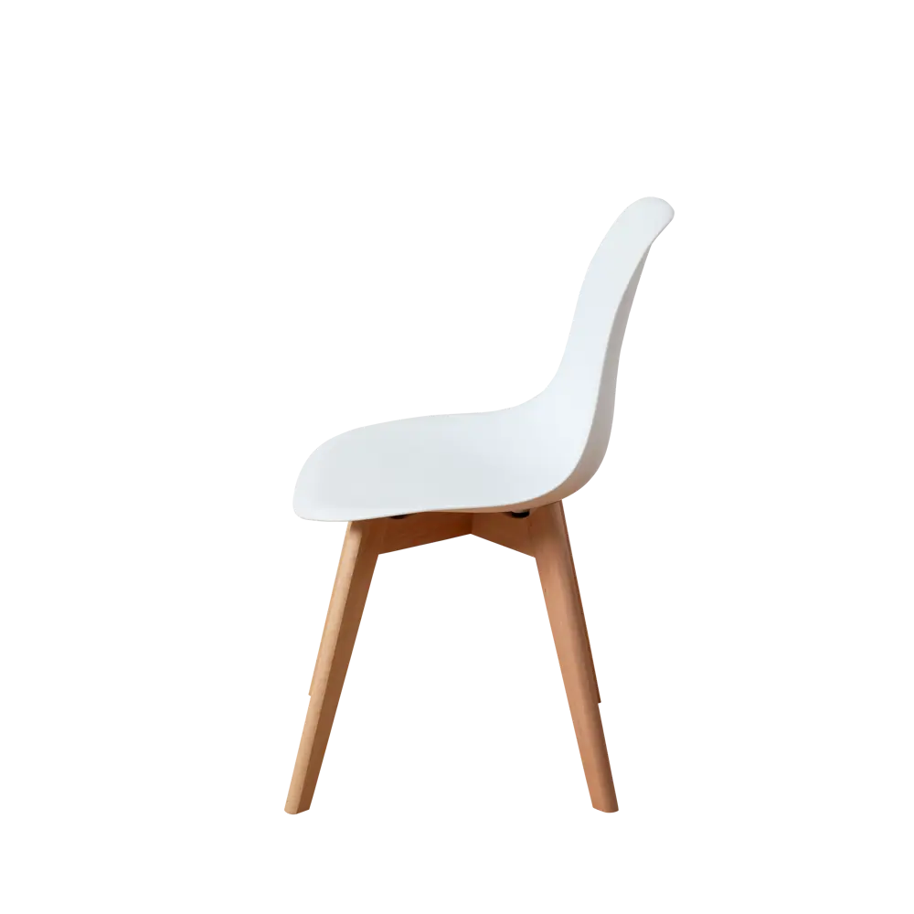 Фото 4 Комплект кухонных стульев 4 шт Derstuhl Grand wood 45x81x45 см полипропилен цвет белый Фото 4 Комплект кухонных стульев 4 шт Derstuhl Grand wood 45x81x45 см полипропилен цвет белый