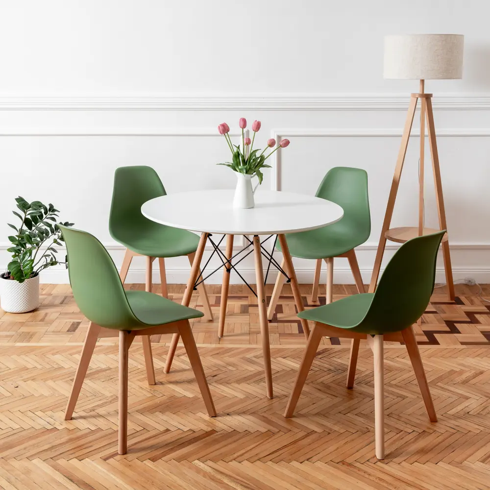 Фото 2 Комплект кухонных стульев 2 шт Derstuhl Grand wood 45x81x45 см полипропилен цвет темно-зеленый Фото 2 Комплект кухонных стульев 2 шт Derstuhl Grand wood 45x81x45 см полипропилен цвет темно-зеленый