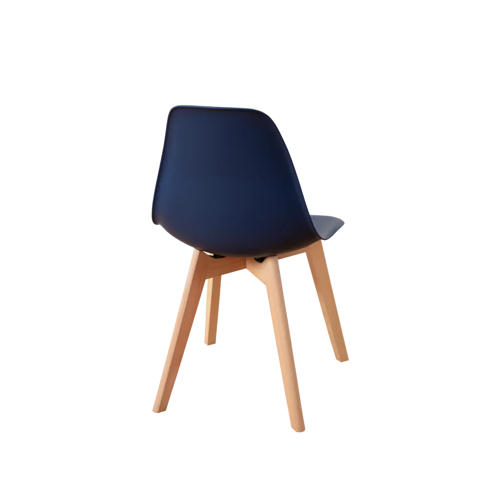 Фото 5 Комплект кухонных стульев 2 шт Derstuhl Grand wood 45x81x45 см полипропилен цвет темно-синий