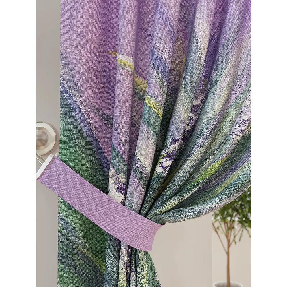 Фото 5 Комплект штор At home Базовая коллекция AT940760 на шторной ленте 260x150 см цвет зеленый Фото 5 Комплект штор At home Базовая коллекция AT940760 на шторной ленте 260x150 см цвет зеленый