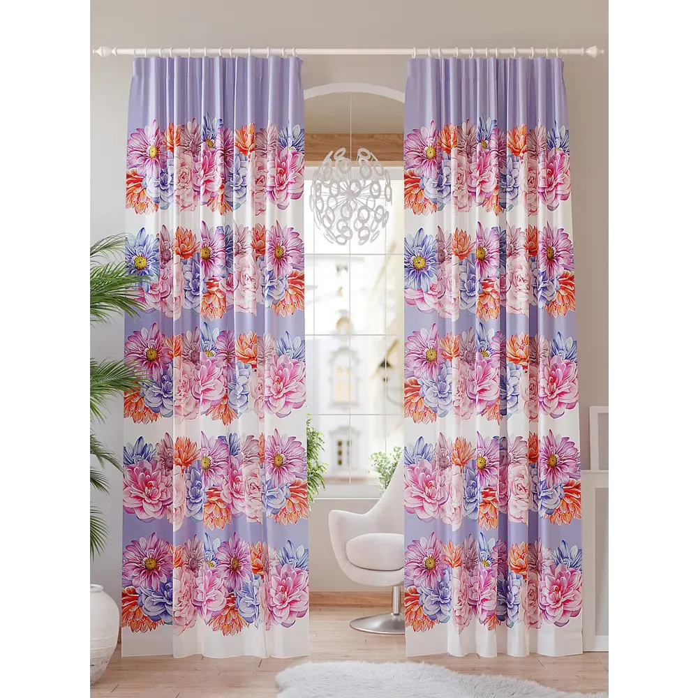 Фото Комплект штор At home Базовая коллекция AT940740 на шторной ленте 260x150 см цвет розовый Фото Комплект штор At home Базовая коллекция AT940740 на шторной ленте 260x150 см цвет розовый