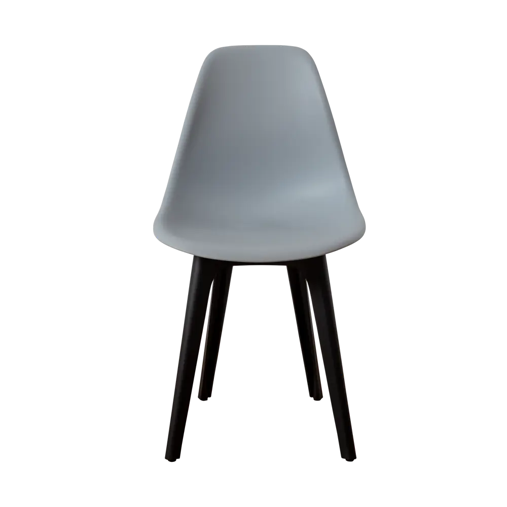Фото 4 Комплект кухонных стульев 2 шт Derstuhl Plast 45x82x45 см полипропилен цвет светло-серый