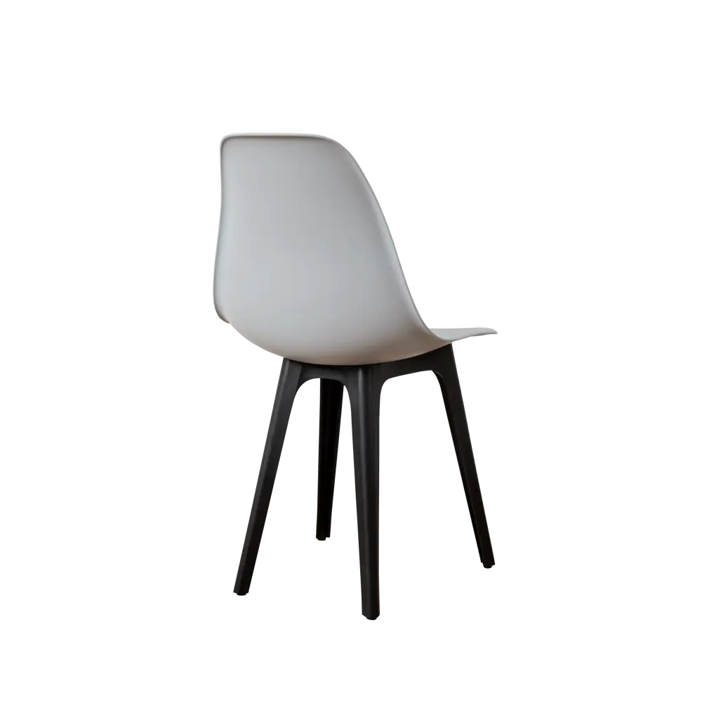 Фото 7 Комплект кухонных стульев 2 шт Derstuhl Plast 45x82x45 см полипропилен цвет светло-серый