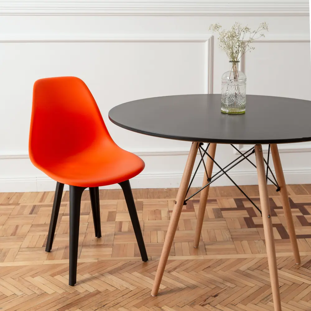 Фото 2 Кухонный стул Derstuhl Plast 45x82x45 см полипропилен цвет оранжевый Фото 2 Кухонный стул Derstuhl Plast 45x82x45 см полипропилен цвет оранжевый