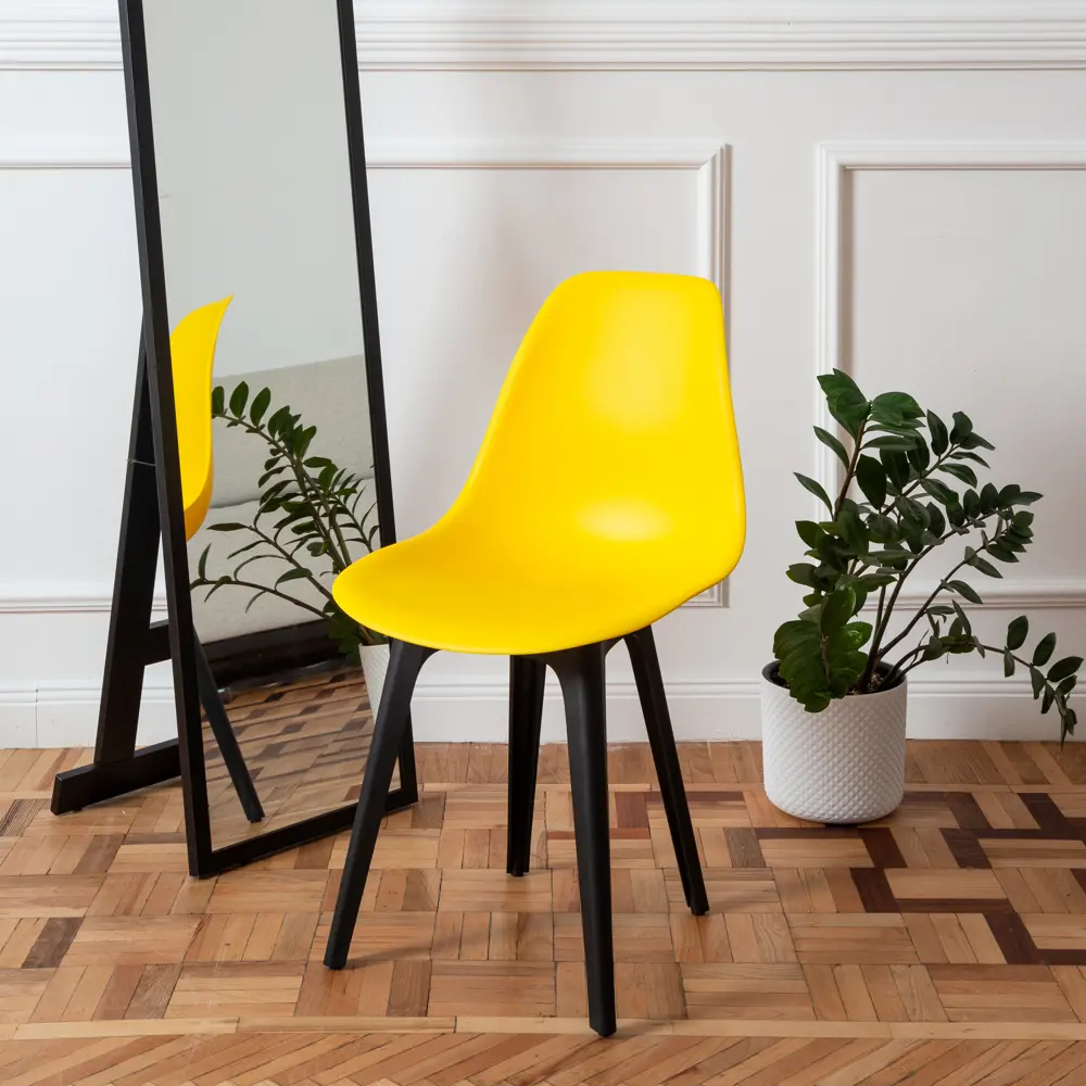 Фото 6 Комплект кухонных стульев 2 шт Derstuhl Plast 45x82x45 см полипропилен цвет лимон Фото 6 Комплект кухонных стульев 2 шт Derstuhl Plast 45x82x45 см полипропилен цвет лимон