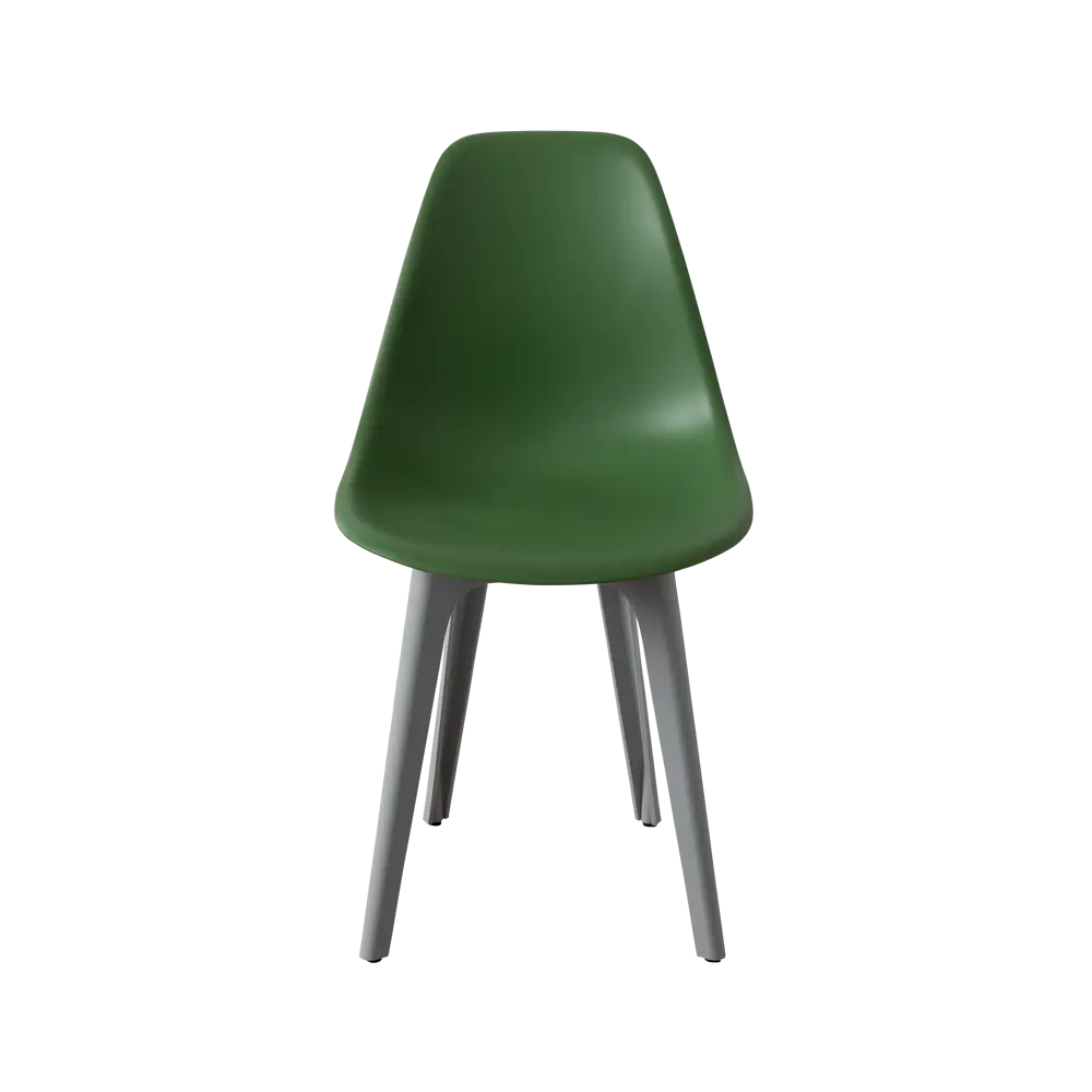 Фото 3 Стул Derstuhl Plast grey DSL044.216.4 45x82x46 см полипропилен цвет темно-зеленый Фото 3 Стул Derstuhl Plast grey DSL044.216.4 45x82x46 см полипропилен цвет темно-зеленый