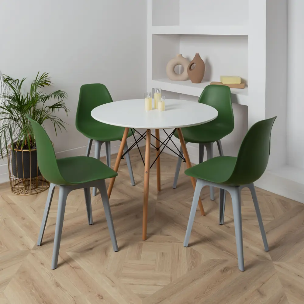 Фото 2 Стул Derstuhl Plast grey DSL044.216 45x82x46 см полипропилен цвет темно-зеленый Фото 2 Стул Derstuhl Plast grey DSL044.216 45x82x46 см полипропилен цвет темно-зеленый