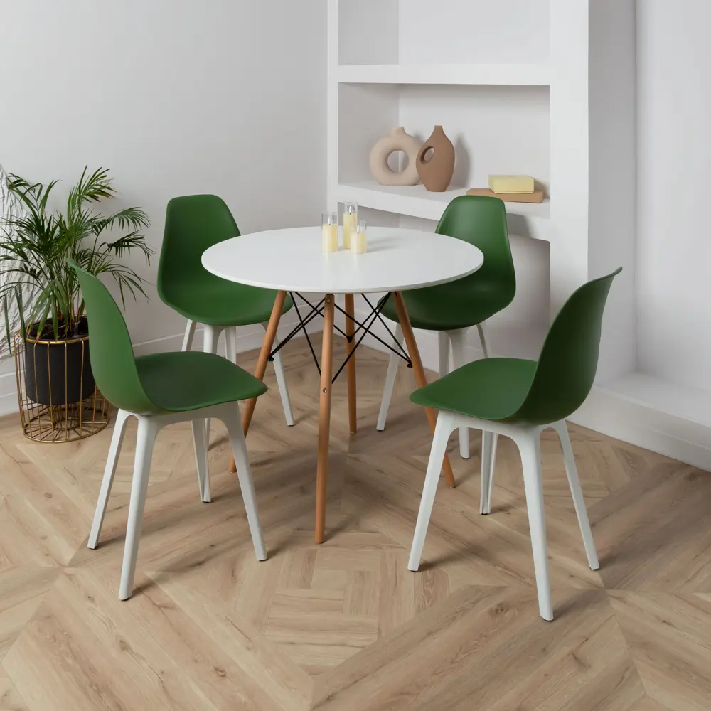Фото Стул Derstuhl Plast white DSL044.116.4 45x82x46 см полипропилен цвет темно-зеленый Фото Стул Derstuhl Plast white DSL044.116.4 45x82x46 см полипропилен цвет темно-зеленый