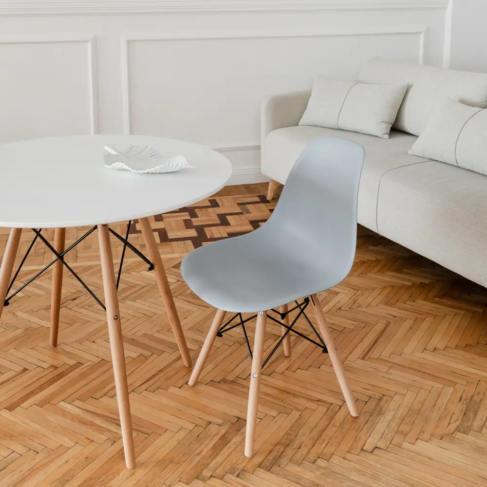 Фото 6 Комплект кухонных стульев 2 шт Derstuhl Wood 45x82x45 см полипропилен цвет светло-серый Фото 6 Комплект кухонных стульев 2 шт Derstuhl Wood 45x82x45 см полипропилен цвет светло-серый