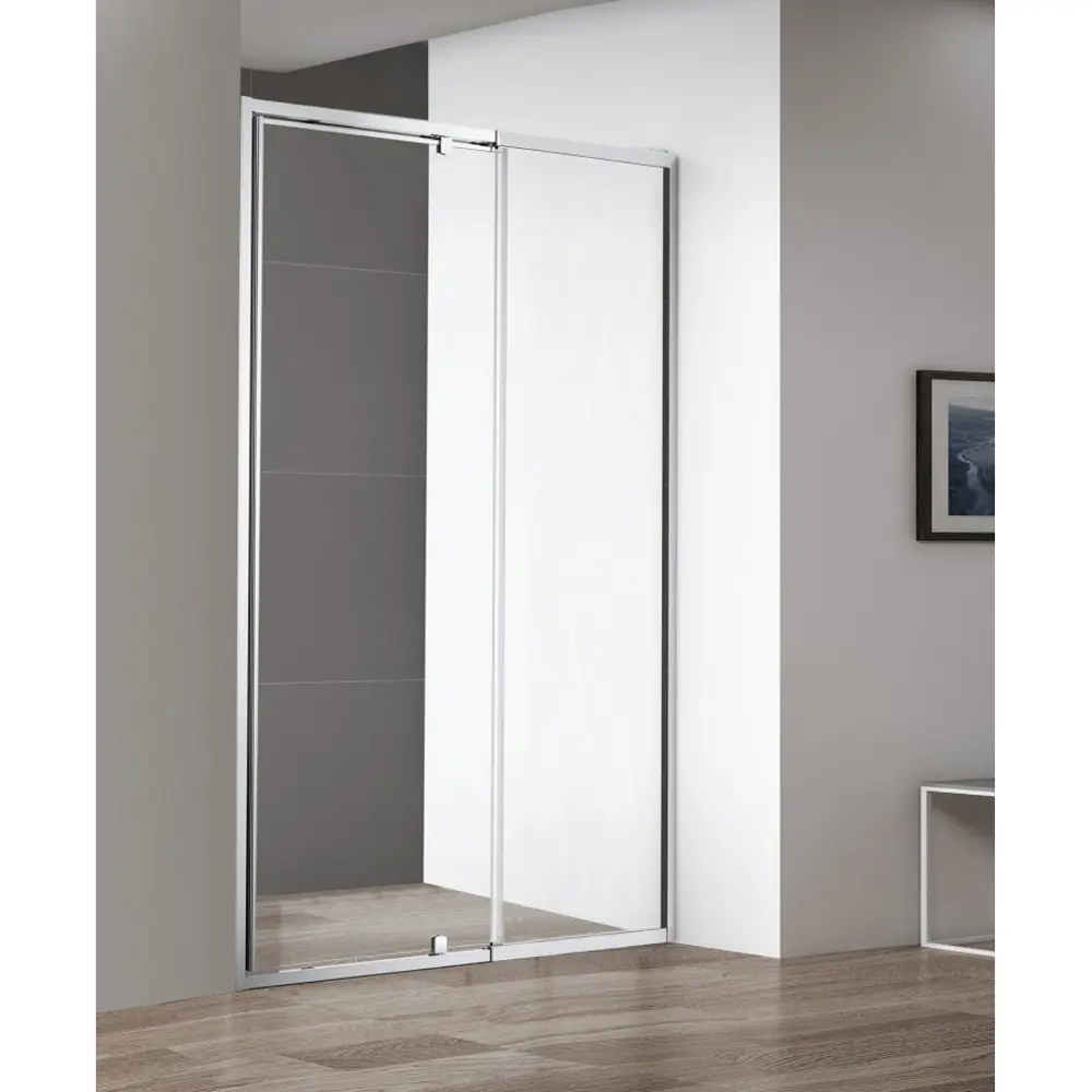 Фото 3 Душевая дверь Cezares 90500 130см эффект стекла прозрачный распашной