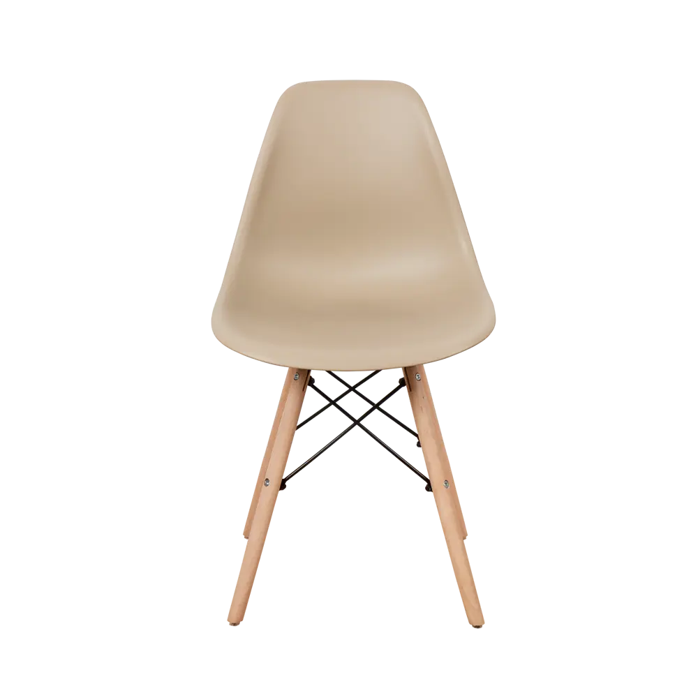 Фото 3 Комплект кухонных стульев 4 шт Derstuhl Wood 45x82x45 см полипропилен цвет темно-бежевый Фото 3 Комплект кухонных стульев 4 шт Derstuhl Wood 45x82x45 см полипропилен цвет темно-бежевый