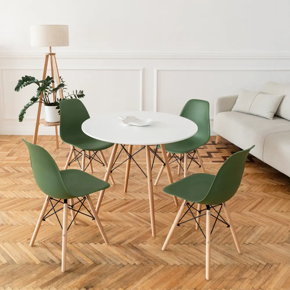 Фото 2 Комплект кухонных стульев 2 шт Derstuhl Wood 45x82x45 см полипропилен цвет темно-зеленый Фото 2 Комплект кухонных стульев 2 шт Derstuhl Wood 45x82x45 см полипропилен цвет темно-зеленый