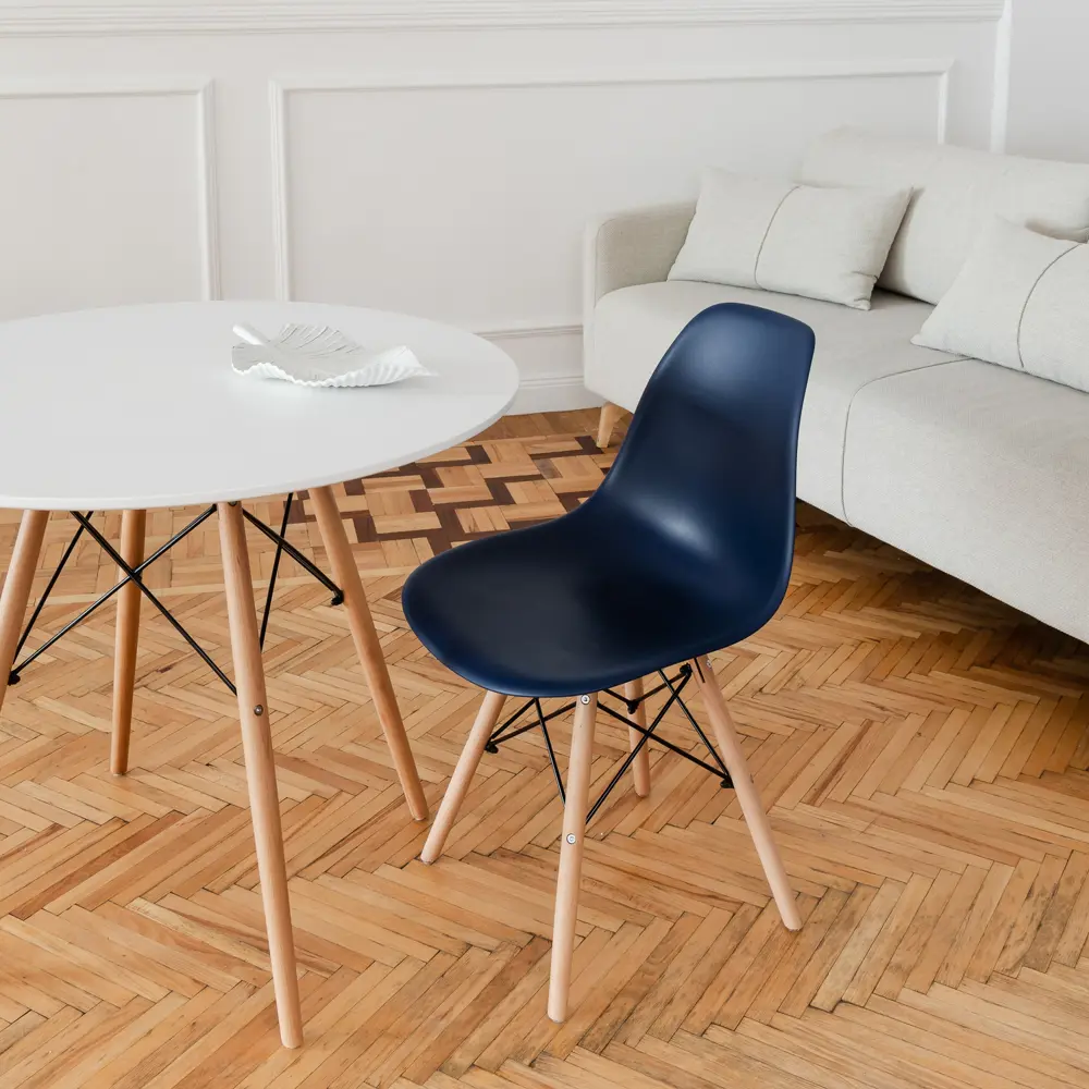 Фото 6 Комплект кухонных стульев 2 шт Derstuhl Wood 45x82x45 см полипропилен цвет темно-синий Фото 6 Комплект кухонных стульев 2 шт Derstuhl Wood 45x82x45 см полипропилен цвет темно-синий