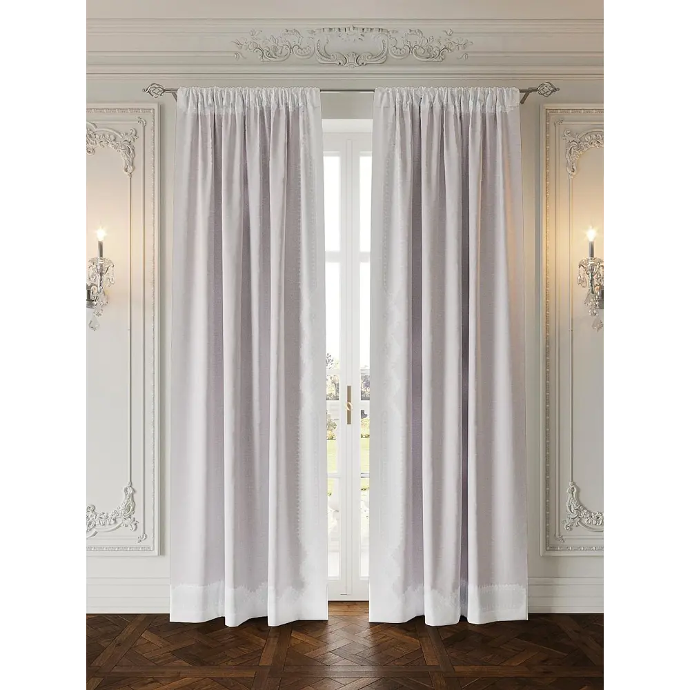 Фото 6 Комплект штор At home Базовая коллекция AT947106 на шторной ленте 280x150 см цвет серый