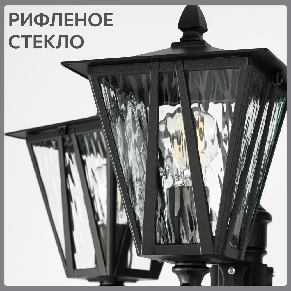 Фото 6 Фонарный столб уличный Citilux Forts Clu09p3 40 Вт 215 см IP54 цвет черный Фото 6 Фонарный столб уличный Citilux Forts Clu09p3 40 Вт 215 см IP54 цвет черный