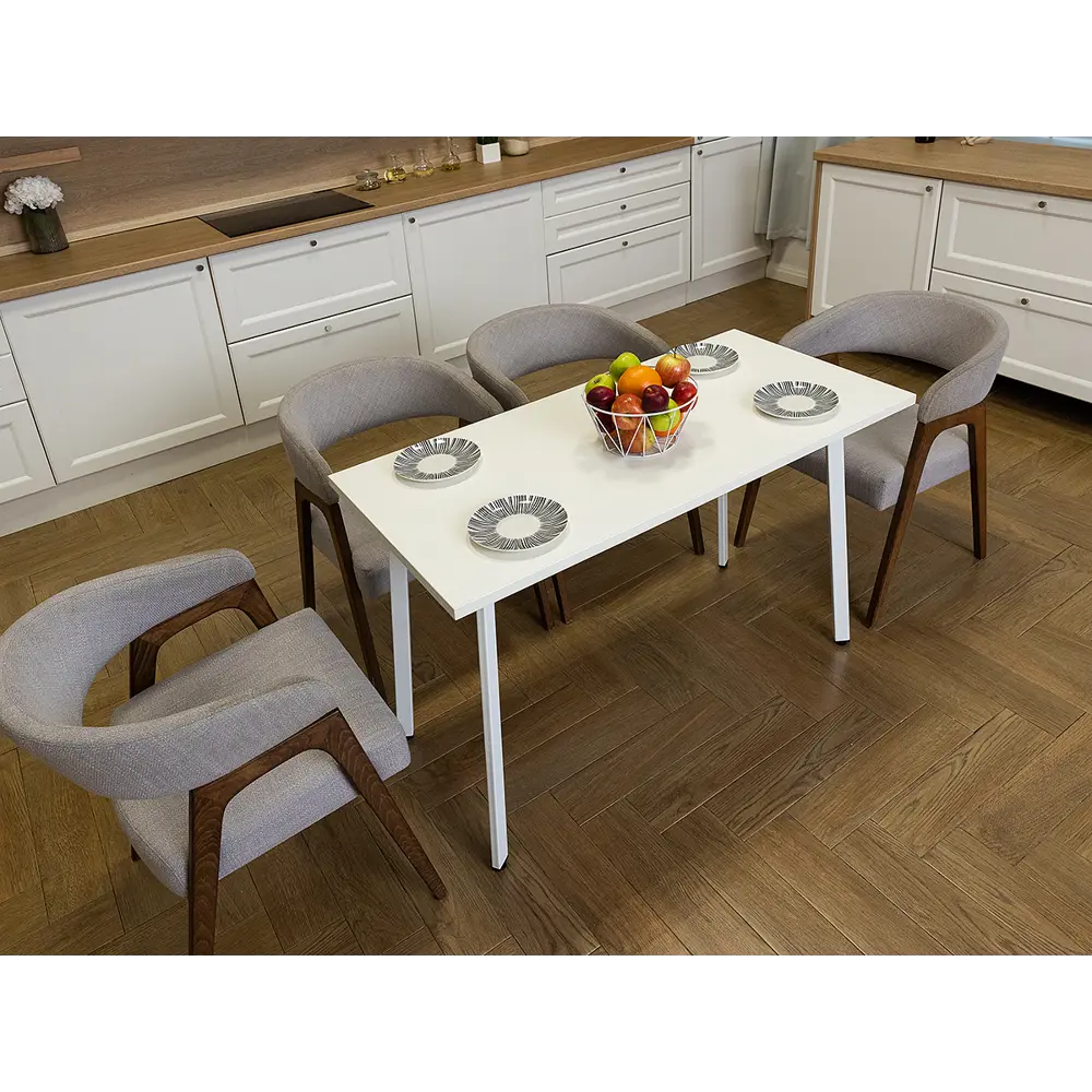 Фото 2 Стол прямоугольный Diko loft DL-868070 90x55 см лдсп цвет белый Фото 2 Стол прямоугольный Diko loft DL-868070 90x55 см лдсп цвет белый