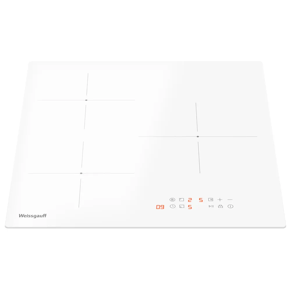 Фото 2 Индукционная варочная панель Weissgauff HI 430 WM 45 см 3 конфорки цвет белый Фото 2 Индукционная варочная панель Weissgauff HI 430 WM 45 см 3 конфорки цвет белый