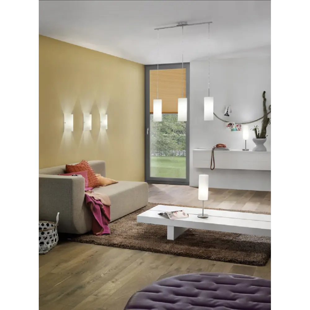 Фото 2 Светильник подвесной Eglo Troy 3 Eg_85978 3 лампы 8 м² цвет белый/никель Фото 2 Светильник подвесной Eglo Troy 3 Eg_85978 3 лампы 8 м² цвет белый/никель