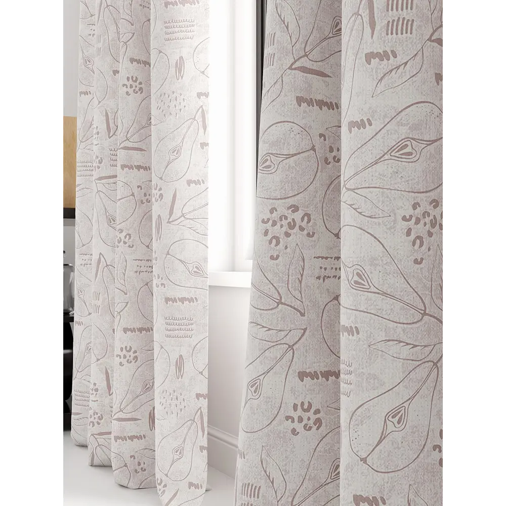 Фото 3 Комплект штор на шторной ленте AT Home Рикмирсен 150x250 см цвет бежевый Фото 3 Комплект штор на шторной ленте AT Home Рикмирсен 150x250 см цвет бежевый