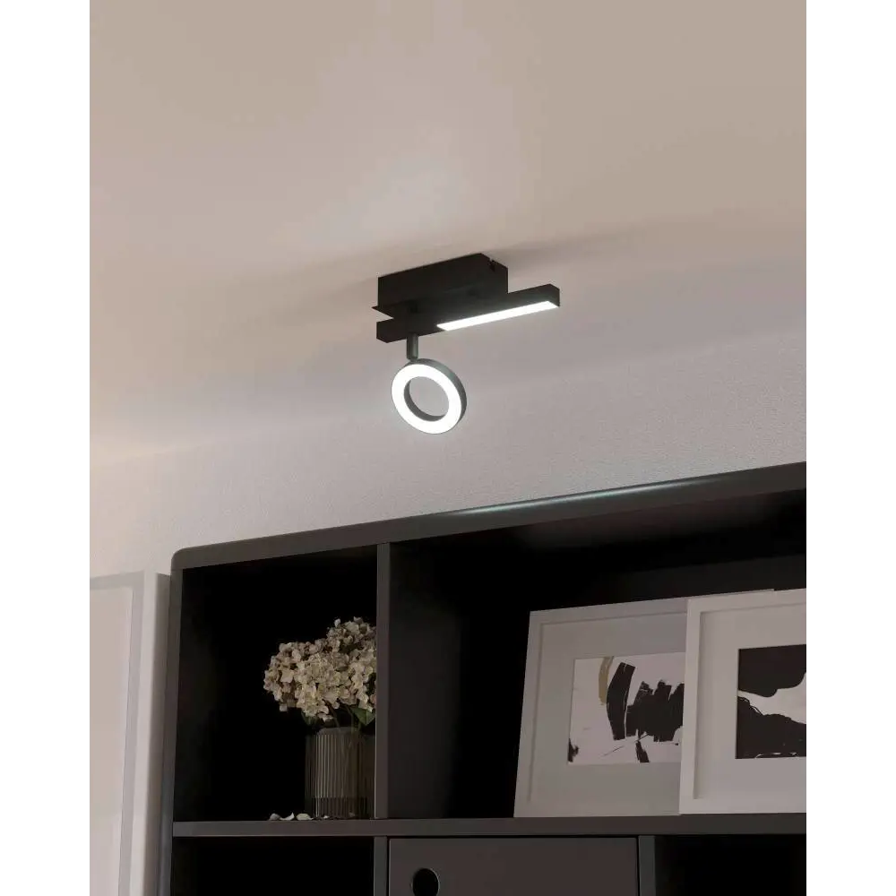 Фото 3 Спот поворотный светодиодный Eglo 900513 2 м² теплый белый (желтый) свет цвет белый Фото 3 Спот поворотный светодиодный Eglo 900513 2 м² теплый белый (желтый) свет цвет белый